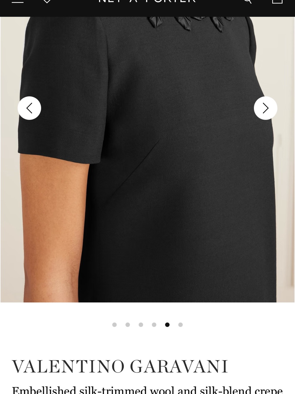 Valentino Garavani Navy Mini Shift Dress with Neck Tie - Picture 5 of 12